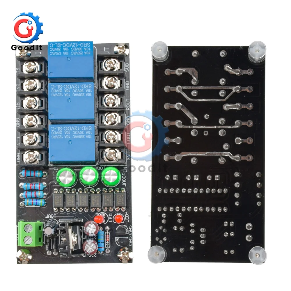 Class D 2.1 Digital Power Amplifier Speaker Protection Board Speaker Delay Three-channel Power Amplifier Audio DIY Parts