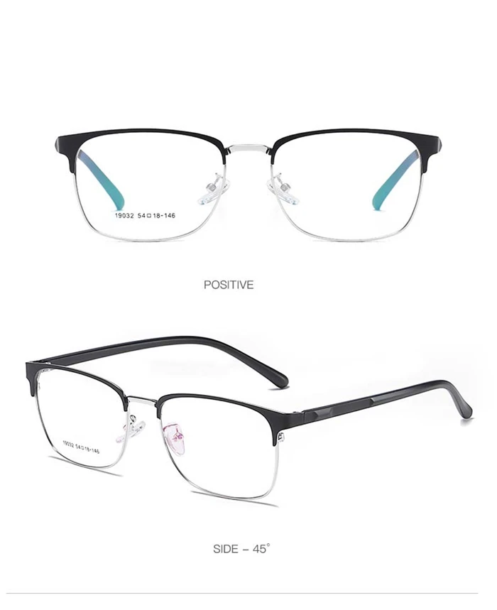 0-0,5-1,0 To-6,0 TR90 Ретро Бизнес квадратные очки для близорукости мужские металлические 1,56 рефракционные индекс рецептурные линзы очки мужские