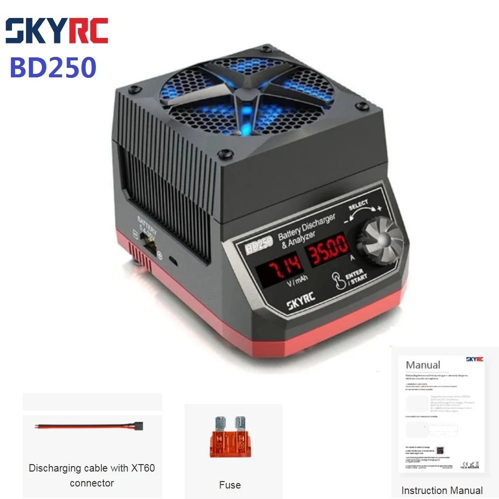В наличии SKYRC BD250 250W 35A LiPo/LiHV/NiMH разрядник и анализатор аккумулятора | Электроника