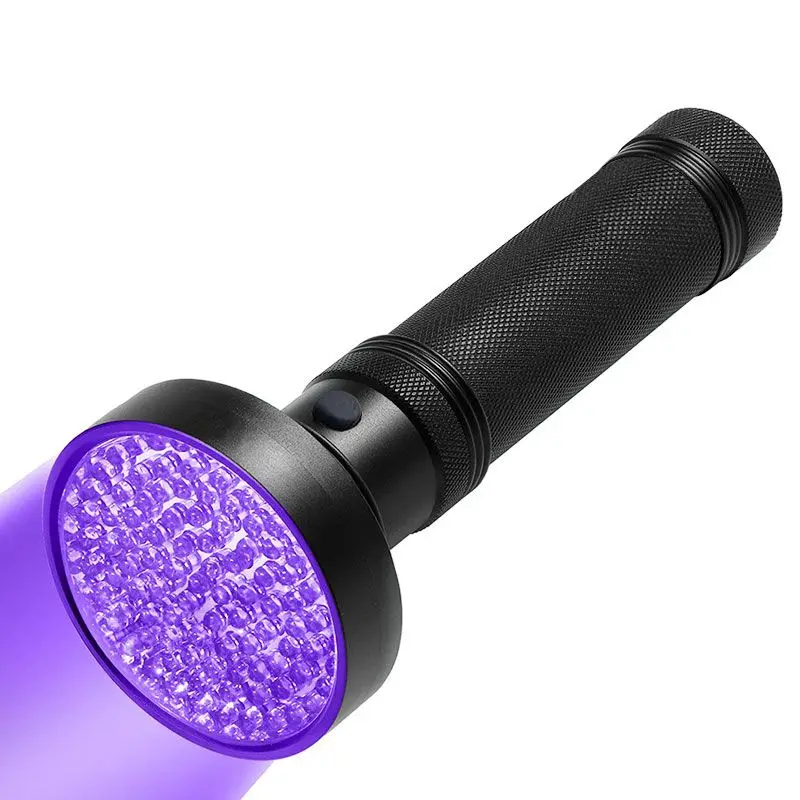 Uv Light 100led Flashlight 365nm Purple Light Portable Flashlight Led