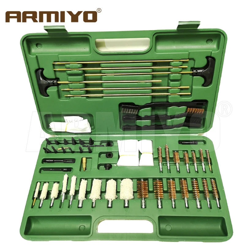 Armiyo 62 шт./компл. 17Cal .22Cal .30Cal 12GA Универсальный пистолет всех калибров Чистка ствола