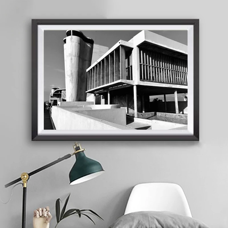 Architectural Photo Le Corbusier Print French Architecture Marseille Provence France Wall Art Office Decor