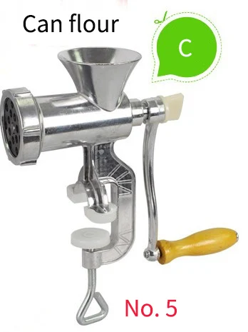 Manual meat grinder household enema machine hand shake small twisted vegetables minced meat twisted garlic machine sausage grind - Цвет: small