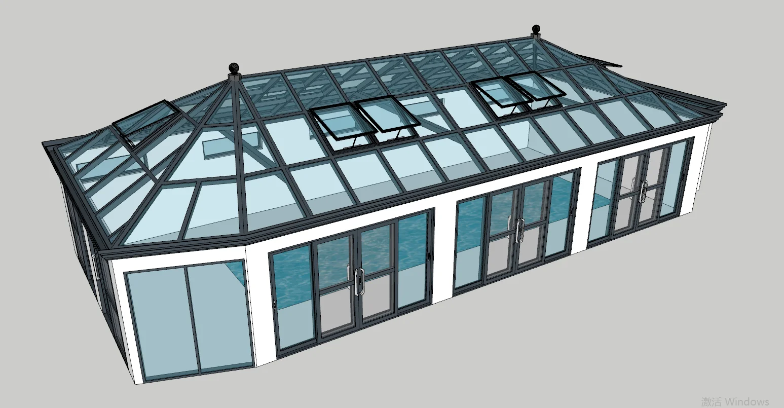 Aluminum Glass Sunroom Garden House Sunroom Sunhouse Prefabricated with High-Quality and Reasonable Price