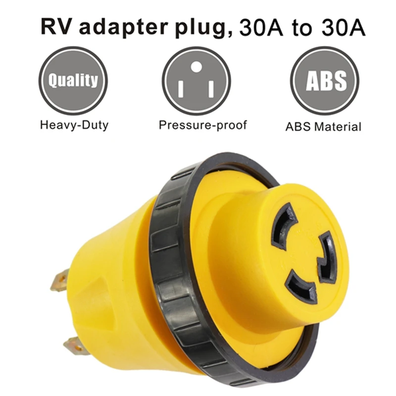 RV шнур питания, для мужчин и женщин 3-контактный 125V Ac кемперов генератор кабель адаптер электроконвертор штепсельной вилки