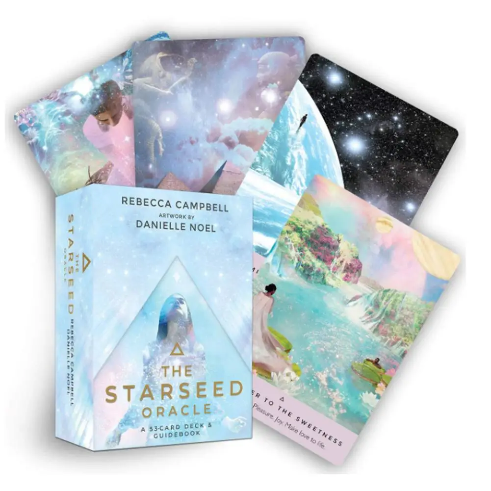 Cartas de Tarot completamente en inglés, juego de cartas para juegos de mesa para fiesta, casa familiar, vacaciones, oráculo, Starseed, 53, 2020