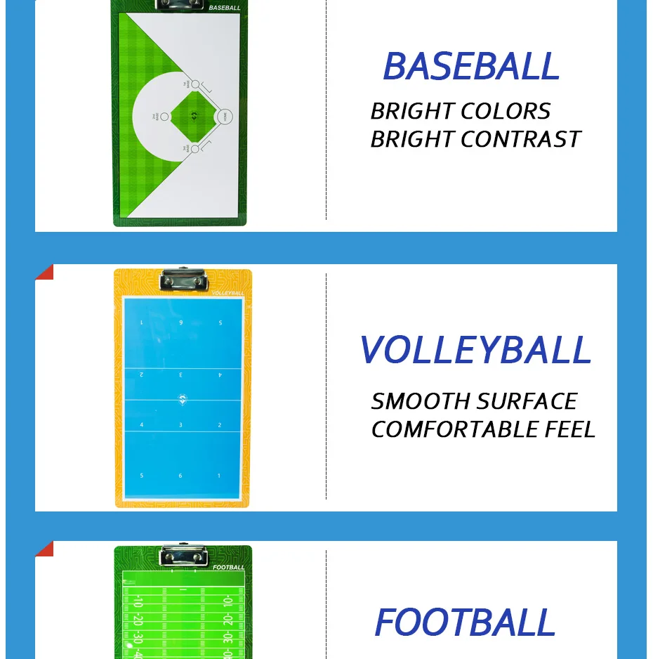 12 видов профессиональной ПВХ тактической доски Бейсбол Хоккей Футбол Баскетбол волейбол Футбол тренерская доска с ручкой свисток