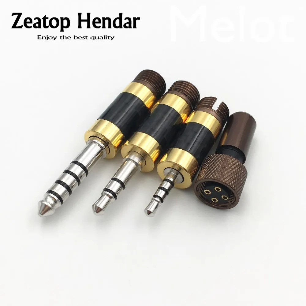 

1Set Rhodium Plated 4.4mm 3.5mm 2.5mm Balanced Audio Plug 3 in 1 DIY HIFI Earhone Cable Kits Adapter for DITA AWESOME LN005924
