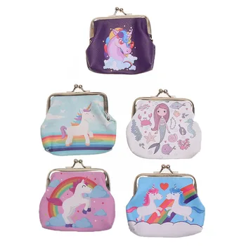 

15 Styles Girl Kids Coin Purses Kawaii Animal Unicorn Floral Women Mini Change Pouch Small Wallets Money Bag Key Card Coin Pack