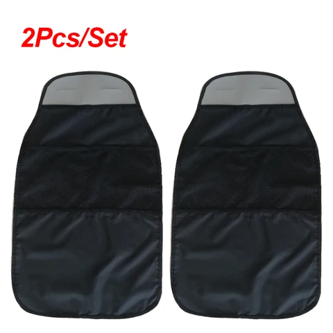 Waterproof Car Seat Back Cover Auto Organizer Storage Bag Car Seat Protector Back Scuff For Child Baby Kid Kick Mat Pads