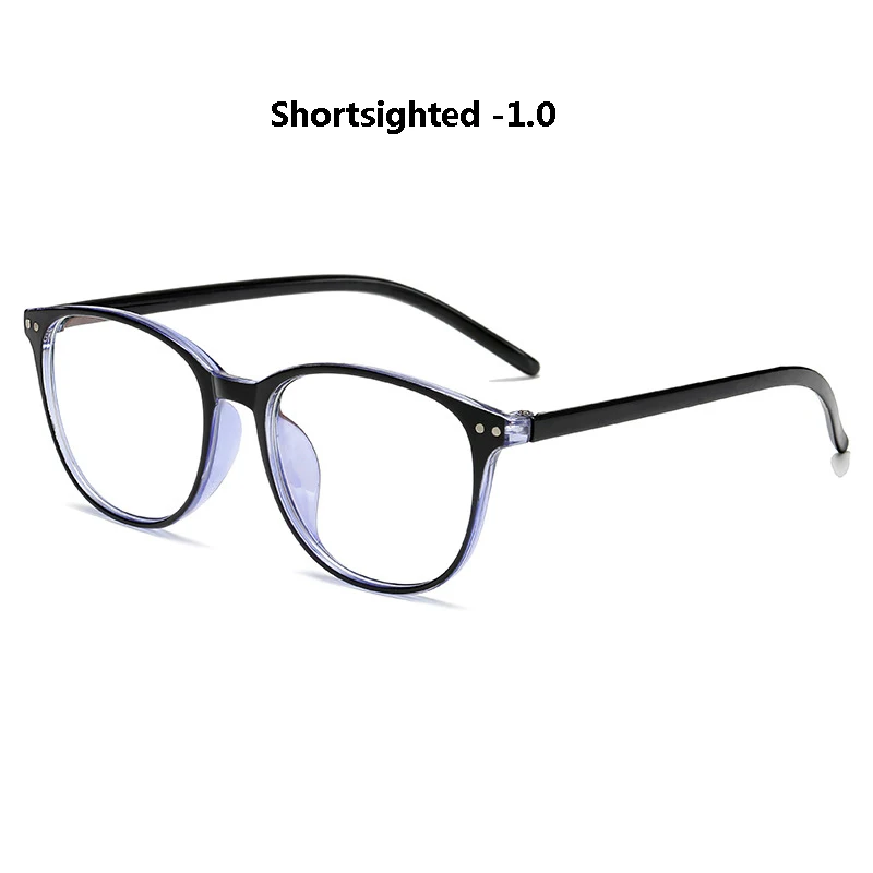 Zilead анти голубой свет готовой близорукости очки прозрачные линзы Близорукие Очки для близоруких для мужчин женщин унисекс - Цвет оправы: blue myopia 1.0