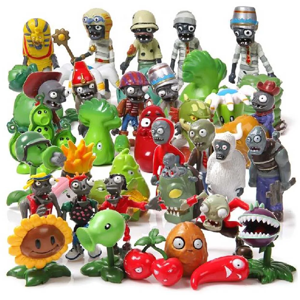Горячие 40 шт./компл. с изображением героев Plants vs Zombies игры РПЗ Игрушки Растения