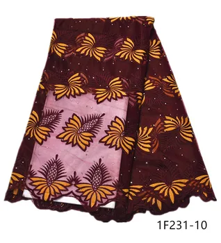 

African Lace Fabric Embroidered Nigerian Laces Fabric Bridal High Quality French Tulle Lace Fabric For Wedding Party 1F231