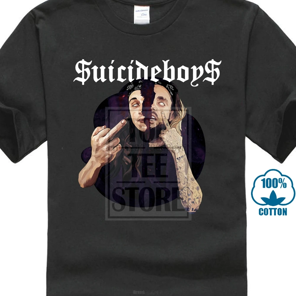 E1Syndicate футболка $ Uicideboy Suicideboys Gbc Ghostemane Lil открытым насос 3410 с персонажами из