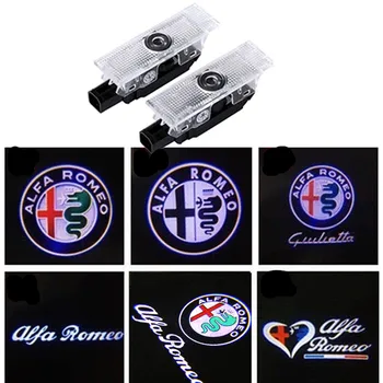 

Led Logo Car Door Welcome Light Laser Projector For Alfa Giulietta Mito Stelvio Giulia 159 Spider Brera Decorative Accessories