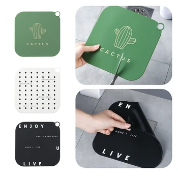 

Silicon Floor Drain Cover Anti Clogging Sewer Pad Bathroom Shower Cover Sink Sewer Filter Floor Strainer Hair Catcher Stopper