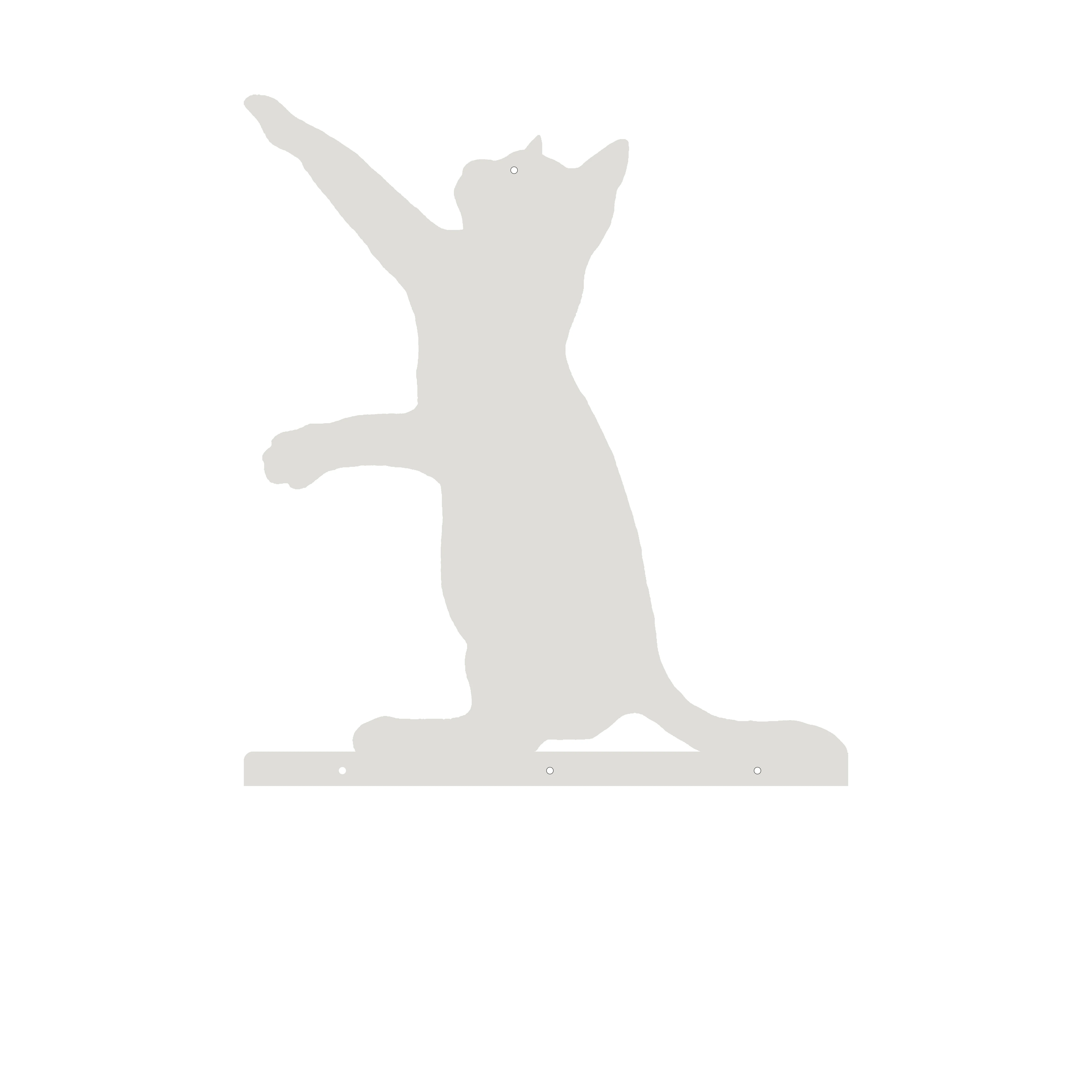 Креативная рамка для скалолазания кошек, настенная железная художественная платформа для дайвинга, настенная подвесная полка в форме кошки, книжная полка, мебель для дерева кошки - Цвет: B white 45x17x50cm