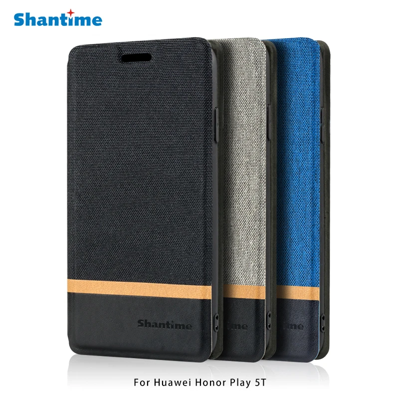 Ru reflecteren Monetair Canvas PU Leather Phone Bag Case For Huawei Honor Play 5T Flip Case For  Honor Play 5T Business Case Soft Silicone Back Cover|Wallet Cases| -  AliExpress