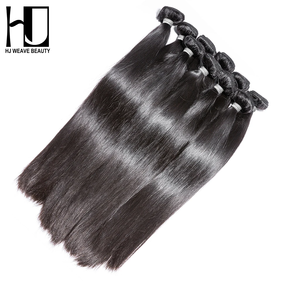 [HJ Weave beauty] OneCut волосы 10 шт./партия 8-40 дюймов P бразильские волосы переплетения пучки прямые волосы Реми наращивание натурального цвета