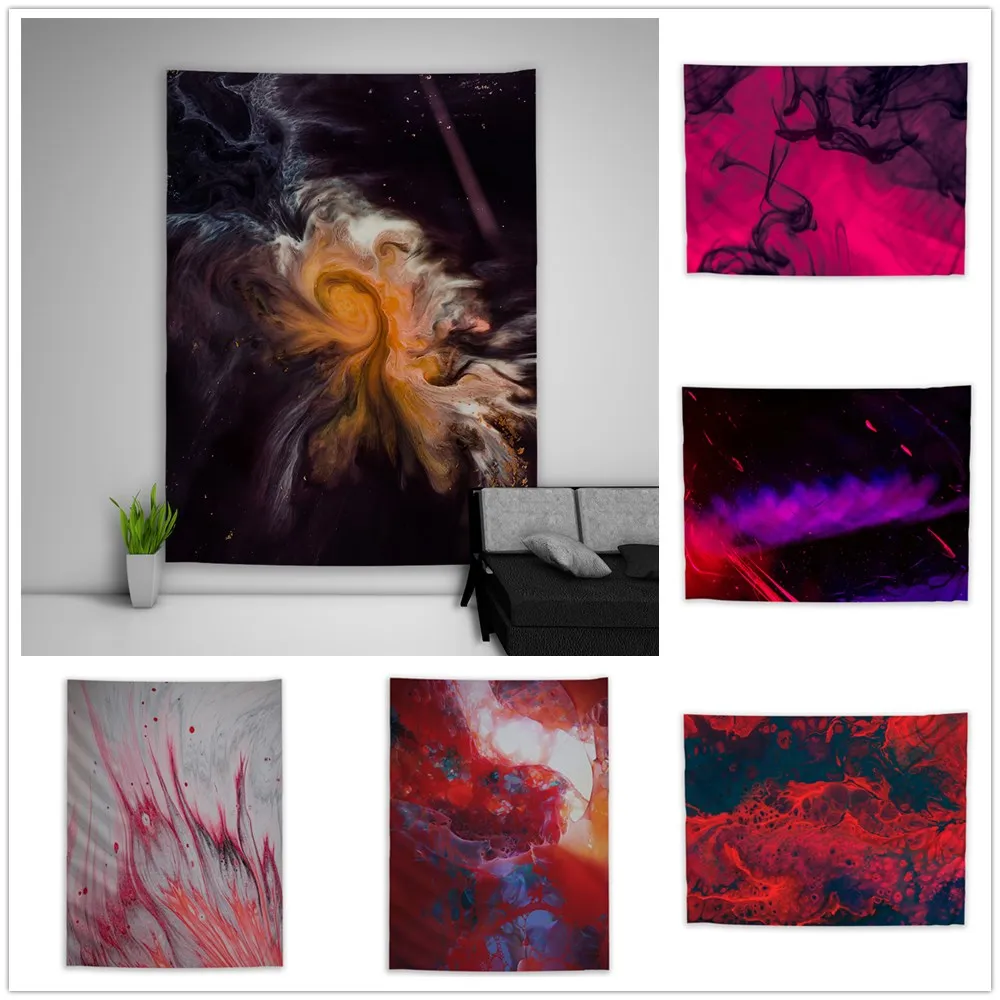Trippy Hippie Abstract Colorful Tapestry Art Wall Hanging Sofa Table Bed Cover Home Decor Poster | Дом и сад