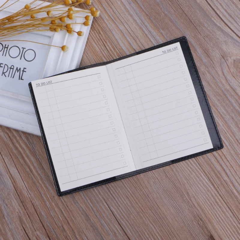 

Mini Pocket Notebook Portable Journal Diary Book PU Leather Cover Note Pads AXYF