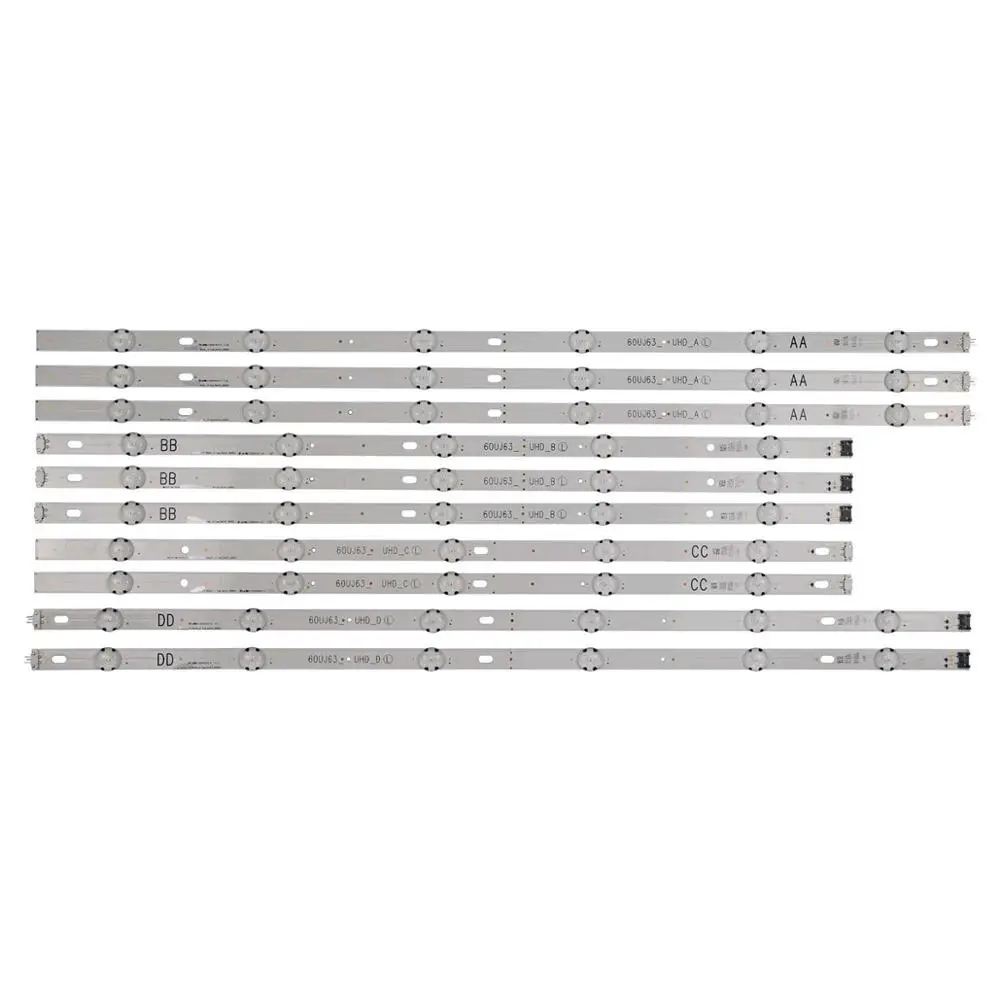 LED backlight strip 11 lamp for LG 60'' TV 60UJ6300 60UJ6050 60UJ634V Innotek 17Y 60inch _A 60UJ63_UHD A B C D EAV63673006