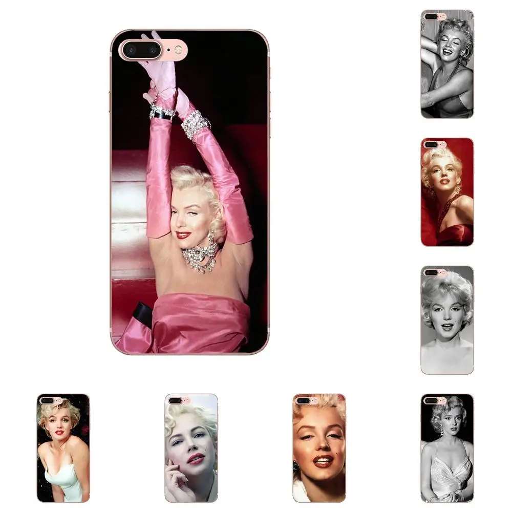 Marilyn Monroe цветочный дизайн для Apple iPhone 4 4S 5 5C 5S SE SE2 6 6S 7 8 11 Plus Pro X XS Max XR задние тонкие