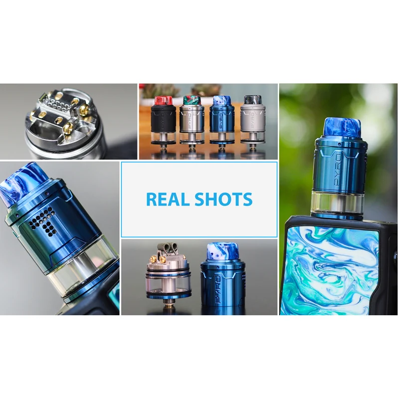 Новый Vandy Vape Pyro V3 RDTA Tank 2 мл 24 мм Дека нижний поток воздуха Postless Build Deck Vandyvape