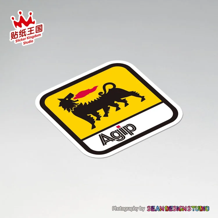 Для agip моторного масляного шлема мотоцикла наклейки моторного велосипеда авто наклейки водонепроницаемые 10 - Название цвета: A 5cm