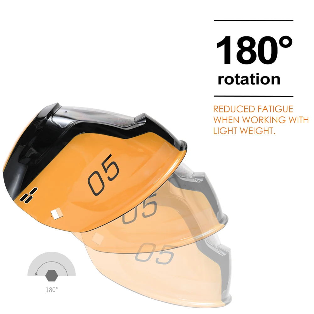 

Hot Professional Comfortable Solar Energy Automatic Changing Light Welding Mask Cap Weld Helmet with 2pcs Arc Sensors