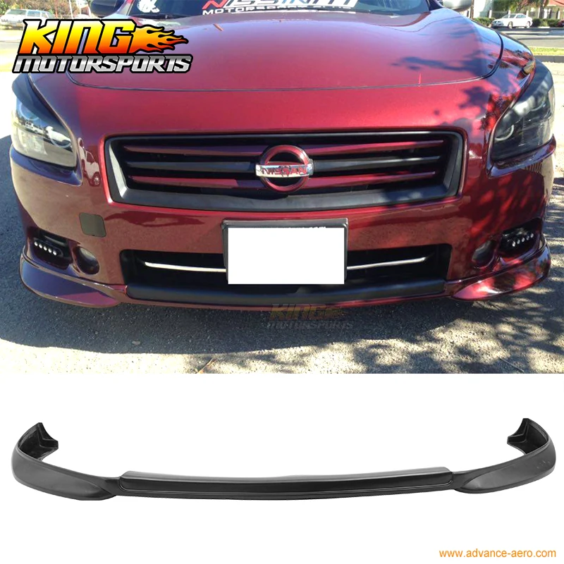 

Fits 2009-2015 Nissan Maxima ST Style Front Bumper Lip Urethane PU
