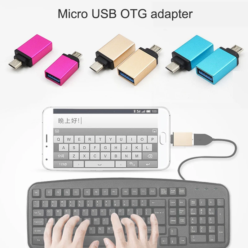 Micro USB к USB OTG адаптер Micro USB мужчина к USB женщина для смартфона сотовый телефон игры конвертер JHP-лучший