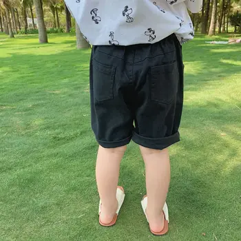 

2020 New Arrival Summer Hot Sale Casual Black Pants Slim Loose All-Match Sporting White Shorts Fashion Orange Breeches For 1-6T