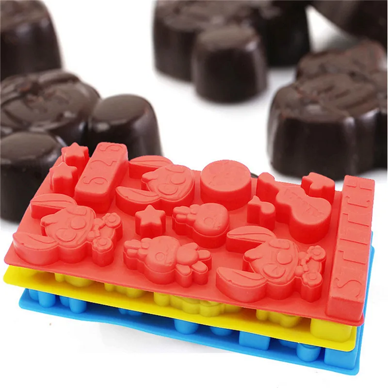 

High Temperature Silicone Baking Molds Chocolate Cake Mold DIY Manual Pudding Mold Cartoon Ice Mold Kitchen Accessories Tools