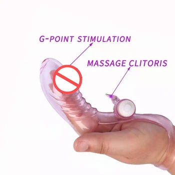 Sex Toys Silicone Finger Sleeve Vibrator G Spot Massager Vibrating Dildo Flirting Vagina Adult Women Hot Erotic Couples Sex Shop 2