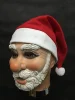 Mascarilla de látex de Papá Noel para exteriores, disfraz de adorno, peluca de barba, fiesta de Navidad, Feliz Navidad ► Foto 3/6