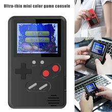 Ультра-тонкий цветной экран игровой автомат Ретро портативная мини игровая консоль 2,4 дюймов FKU66