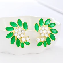 Корейская мода, нержавеющая сталь,, аксессуары, элегантные женские серьги-гвоздики, Женские Ювелирные изделия, подарок для друга, циркон, кристалл