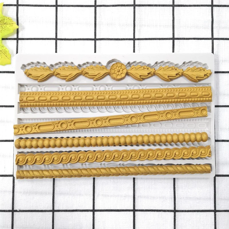 Пеньковый Канат силиконовые формы жемчужные струны торт кружева украшение инструмент сахарное ремесло цветок