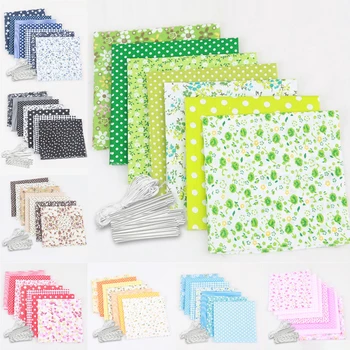 

7Pcs/Set Floral Cotton Quilting Fabric DIY Sewing Fabric for Patchwork Needlework 25x25cm Handmade Cloth Kit