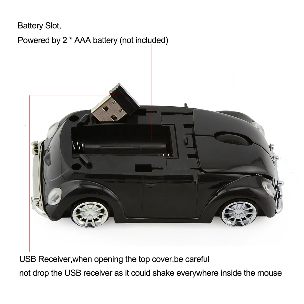 CHYI форма спортивной машины беспроводная мышь 3D USB оптическая Mause PC Компьютерная