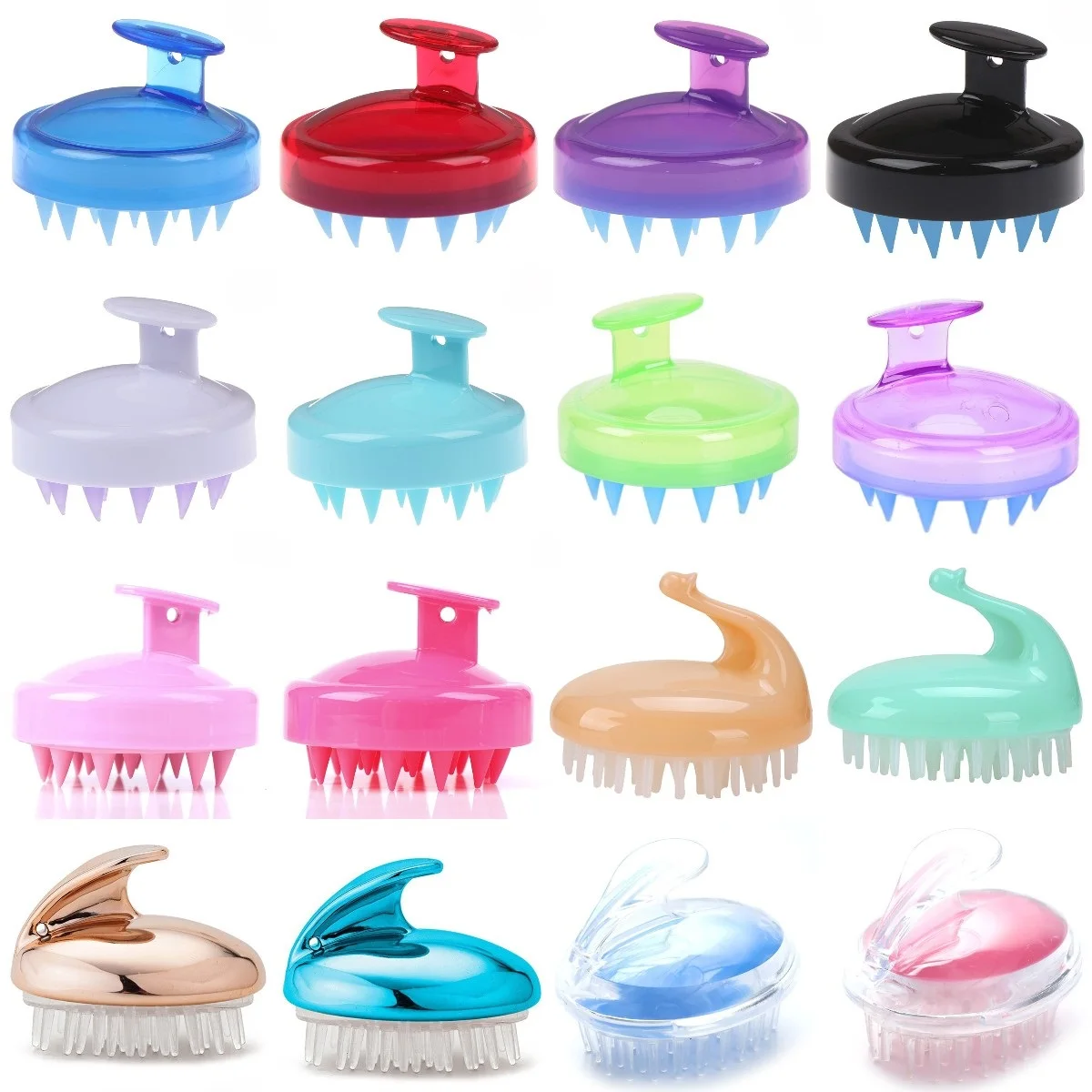 1 шт. силиконовая головка спа Массажная щетка для похудения шампунь тела гребень