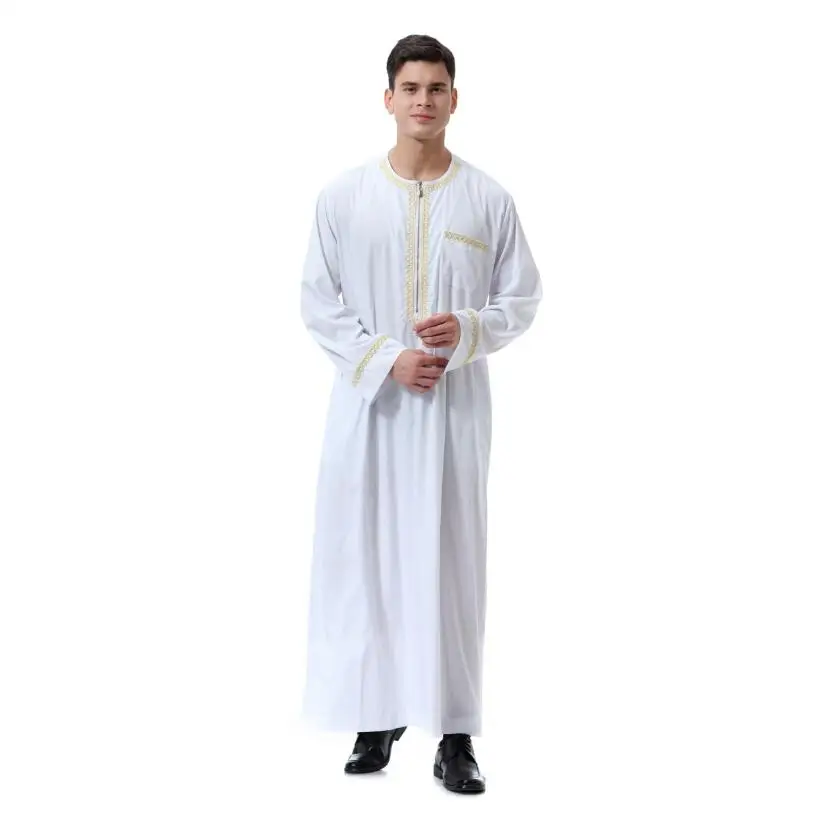 Eid abaya арабское платье thobes Мужская мусульманская одежда ropa de hombre для мужчин jubba
