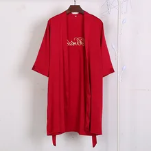 Новое сексуальное благородное платье с длинными рукавами, женская повседневная одежда, шелковые пижамы с вышивкой, банный халат, повседневная одежда для сна