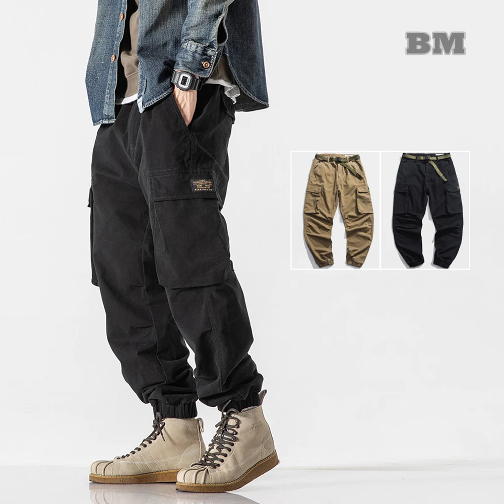 Korean Super popular specialty store Streetwear In a popularity High Quality Cargo Clothing Men Pants Military