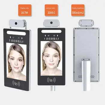 

Face Recognition Access Control All-In-One Machine Door Lock Time Attendance Clock Camera with Temperature Measurement