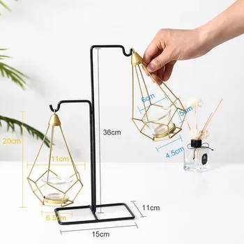 

Golden Metal Candle Holders 6 Styles Modern Simple Candles for Bedroom Holiday Living Room Restaurant Washingroom Candle Stand