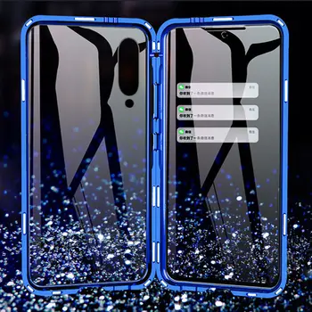 

Luxury Full Body Protective Magnetic Case For Xiaomi Mi 9 Case 360 Transparent Tempered Glass Back Cover For Xiaomi Mi9 Case
