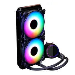 Низкий уровень шума изменение цвета двойное рассеивание RGB Светящиеся аксессуары Алюминиевый офисный настольный компьютер жидкое