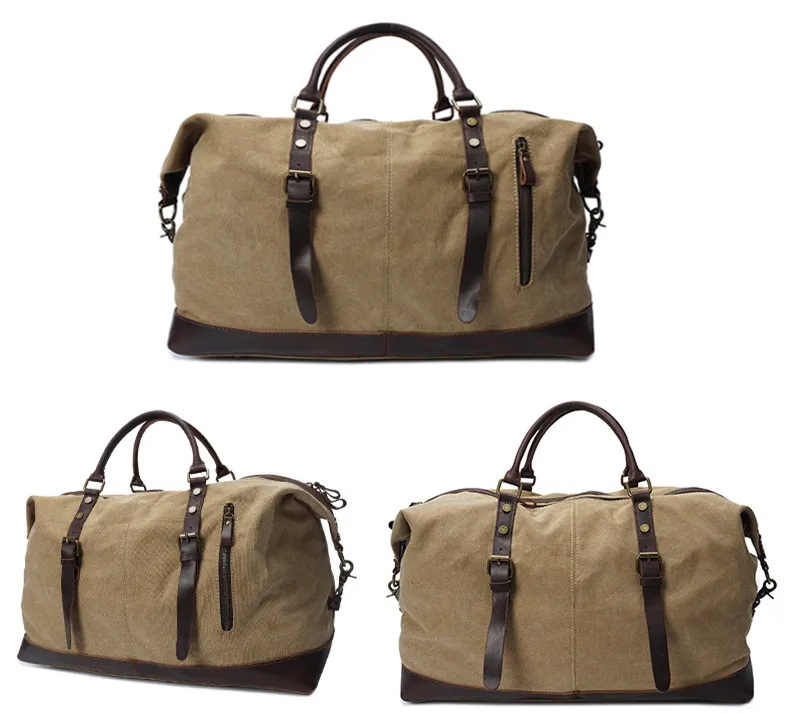 Oversize Canvas Overnight Duffel Bag
